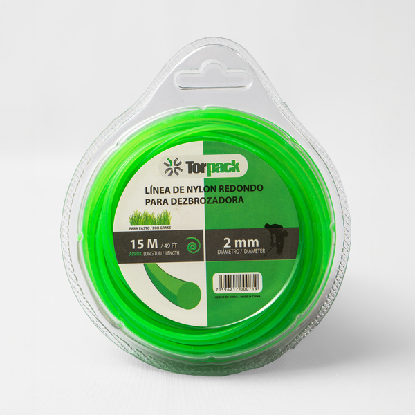 NYLON REDONDO DESMALEZADORA 2MM X 15M